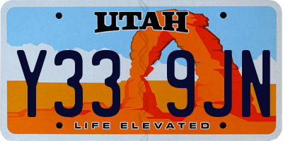 UT license plate Y339JN