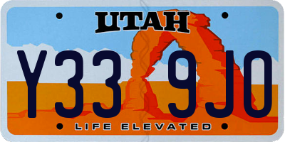 UT license plate Y339JO