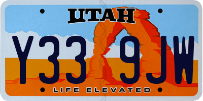UT license plate Y339JW