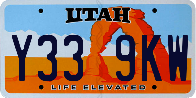UT license plate Y339KW