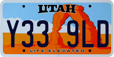 UT license plate Y339LD