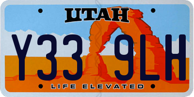UT license plate Y339LH