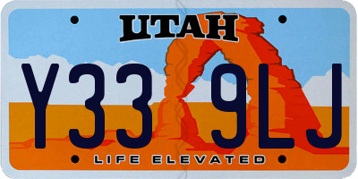 UT license plate Y339LJ