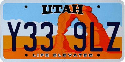 UT license plate Y339LZ