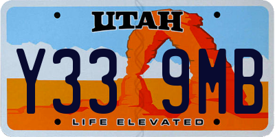 UT license plate Y339MB