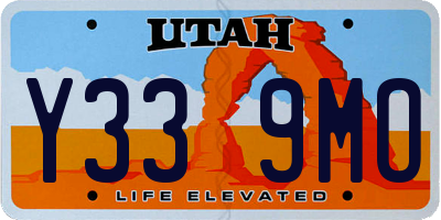 UT license plate Y339MO