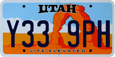 UT license plate Y339PH