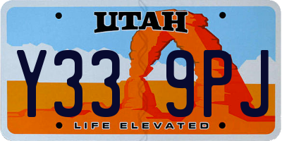 UT license plate Y339PJ