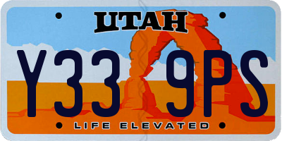UT license plate Y339PS