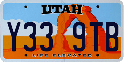 UT license plate Y339TB