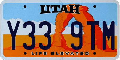 UT license plate Y339TM