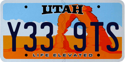UT license plate Y339TS