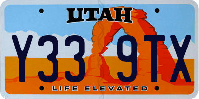 UT license plate Y339TX
