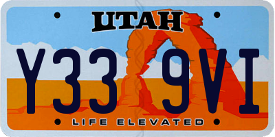 UT license plate Y339VI