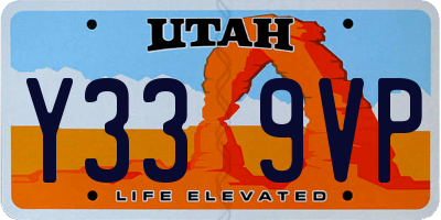 UT license plate Y339VP