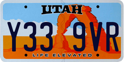 UT license plate Y339VR