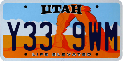UT license plate Y339WM
