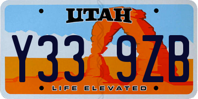 UT license plate Y339ZB
