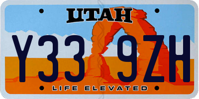 UT license plate Y339ZH