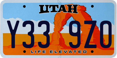 UT license plate Y339ZO