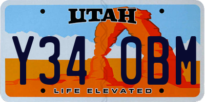 UT license plate Y340BM