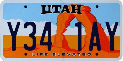 UT license plate Y341AY