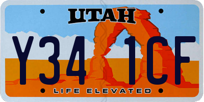 UT license plate Y341CF