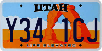 UT license plate Y341CJ