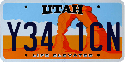 UT license plate Y341CN
