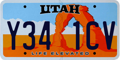 UT license plate Y341CV