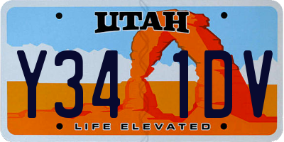UT license plate Y341DV