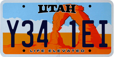 UT license plate Y341EI