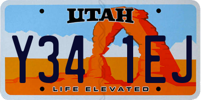 UT license plate Y341EJ