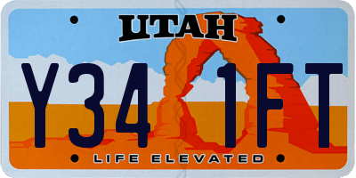 UT license plate Y341FT