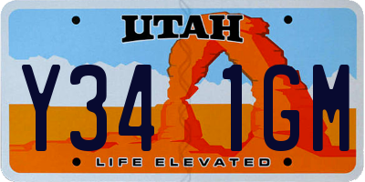 UT license plate Y341GM