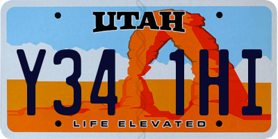 UT license plate Y341HI