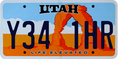 UT license plate Y341HR