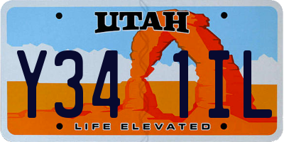 UT license plate Y341IL