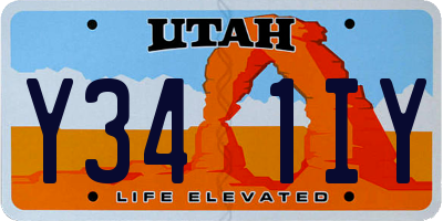 UT license plate Y341IY