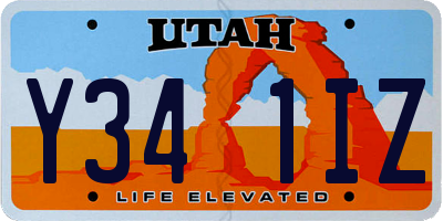 UT license plate Y341IZ