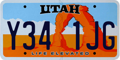 UT license plate Y341JG