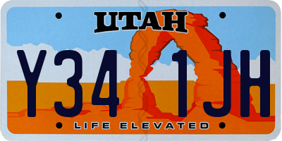 UT license plate Y341JH