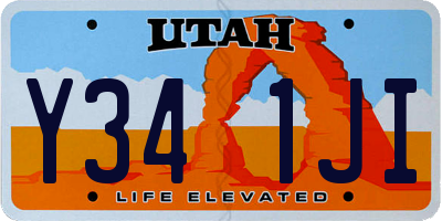 UT license plate Y341JI