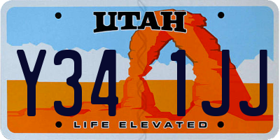 UT license plate Y341JJ