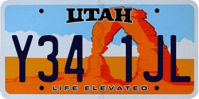 UT license plate Y341JL