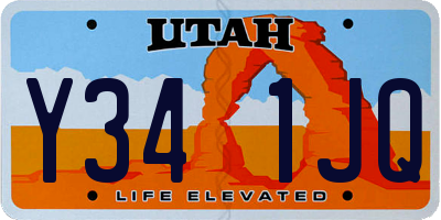 UT license plate Y341JQ