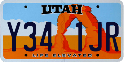 UT license plate Y341JR