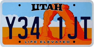 UT license plate Y341JT