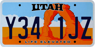 UT license plate Y341JZ
