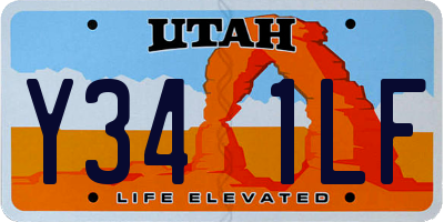 UT license plate Y341LF
